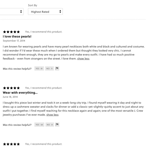 JCREW PEARL TWISTED HAMMOCK NECKLACE NWT - Picture 9 of 10